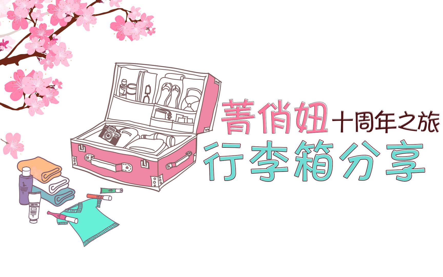 菁俏妞【十周年之旅行李箱分享】哔哩哔哩bilibili