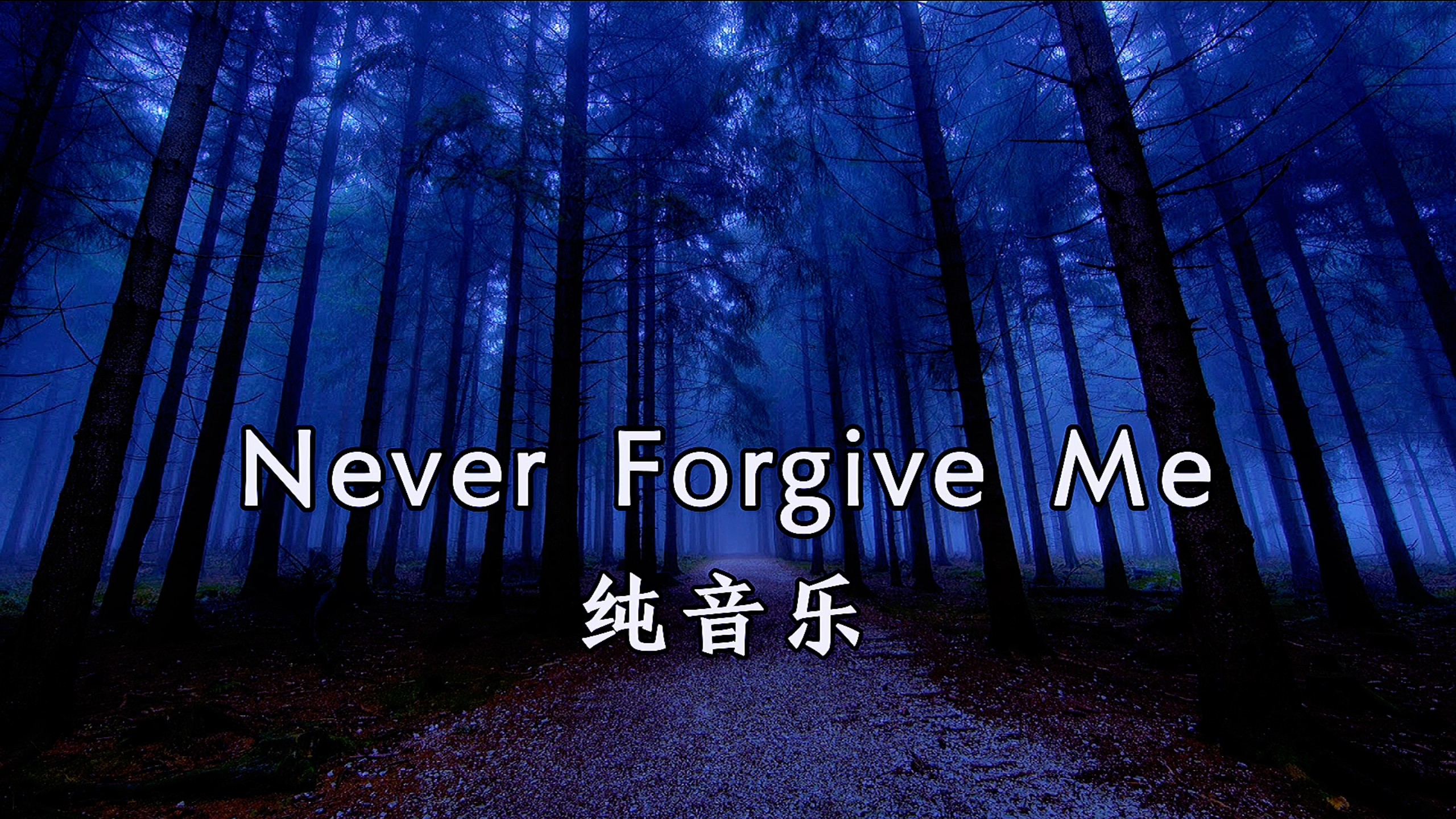 【纯享】恐怖纯音乐《Never Forgive Me》有点恐怖，胆小害怕者建议不要听。