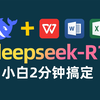 【最新可用】deepseek-r1接入wps或office word方法，不一样的办公效率神器