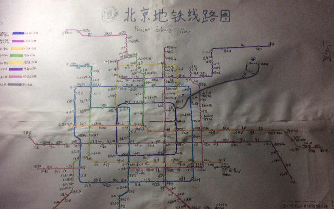 加速or不加速手绘地铁线路图