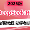 【DeepSeek-R1最新版】2025年吃透DeepSeek-R1全套教程，入门到进阶，一套全解决，全程干货无废话，初学者必看，让你面试少走百分之99弯路