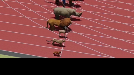 博尔特百米赛跑挑战19种动物！