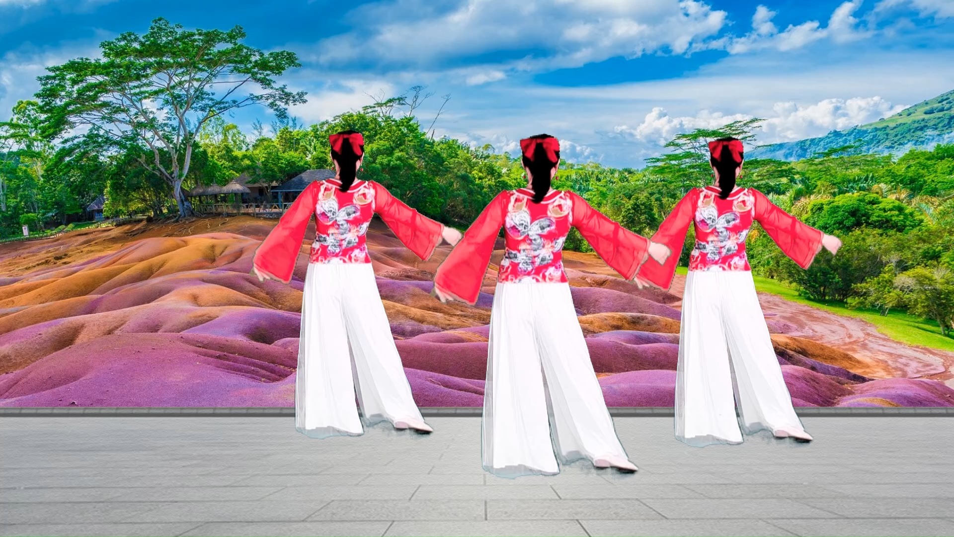 广场舞背面示范《一首醉人的歌》老歌新跳，优美64步好看好学