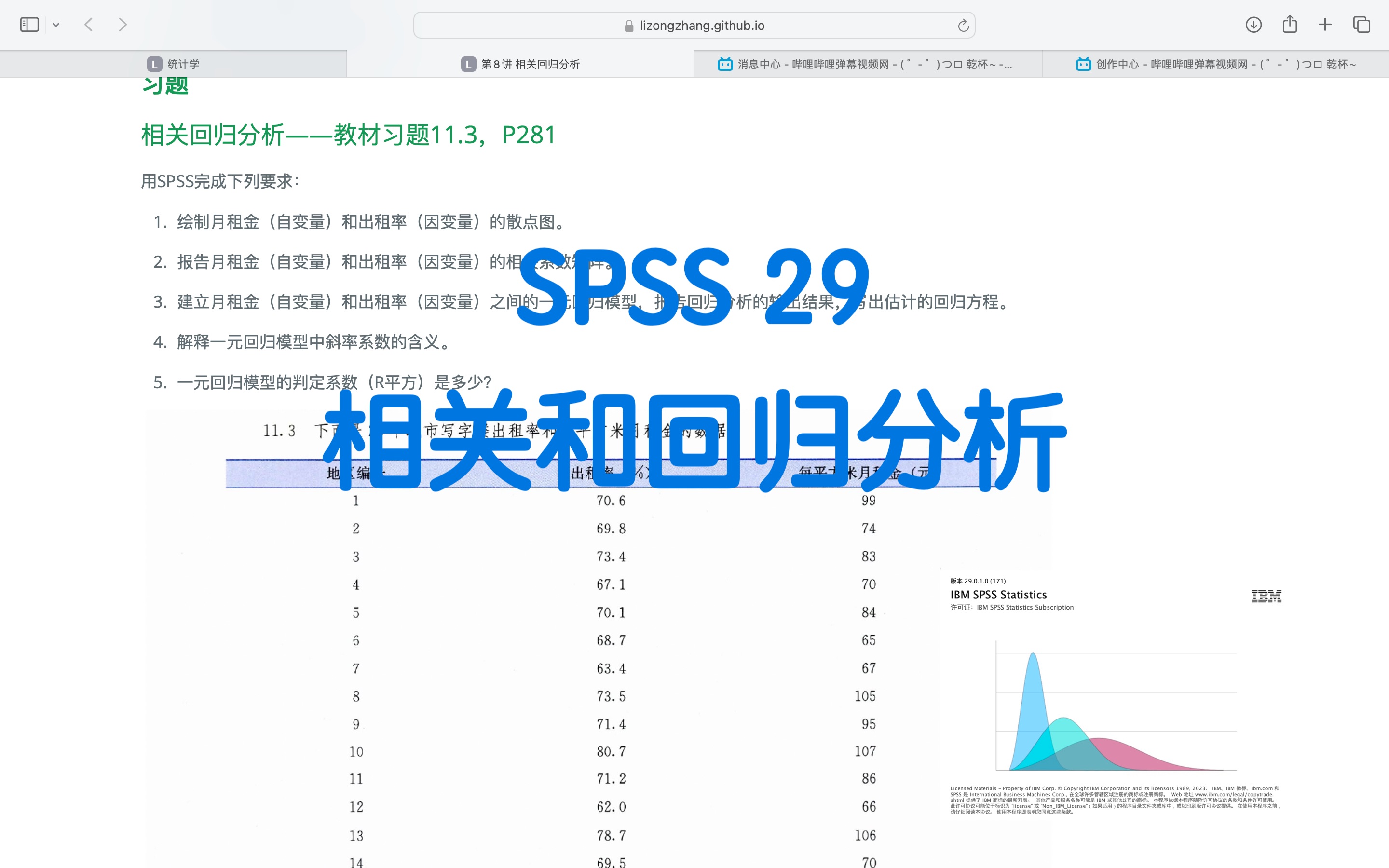 SPSS29 相关和回归分析