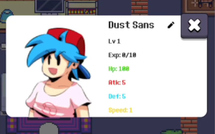 当你把BF取名为Dust Sans时 HD fnf