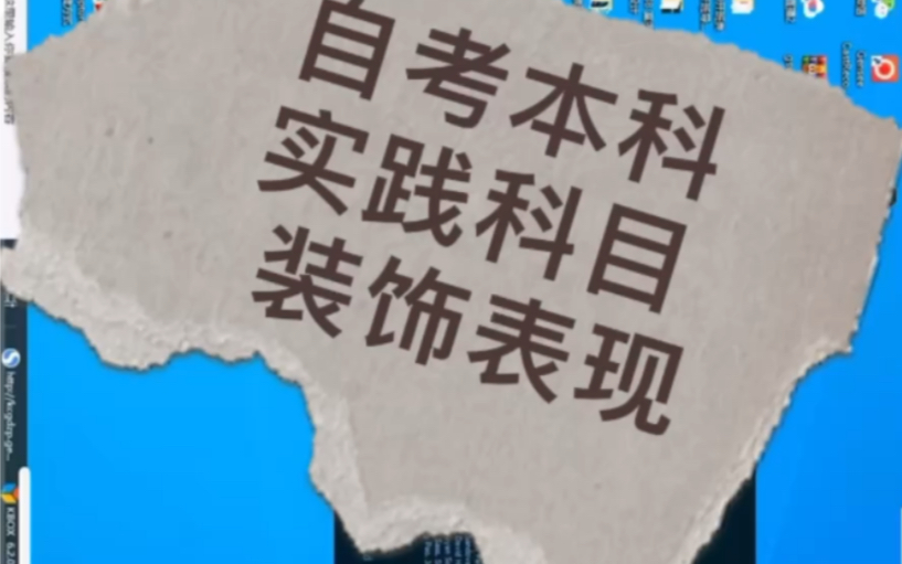 自考 专升本 本科 实践作品 视觉传达设计 装饰表现