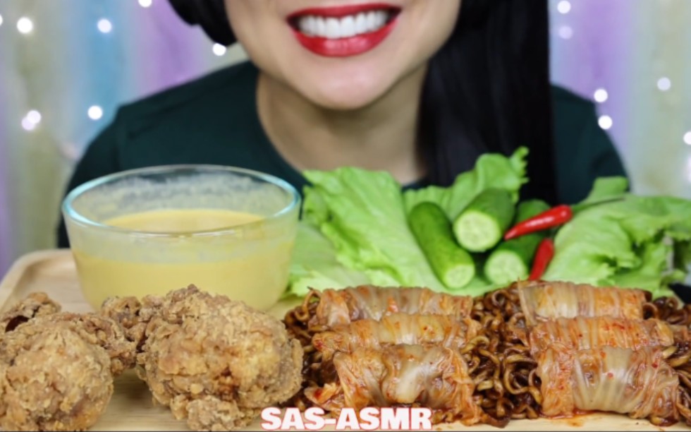 【SAS】自制炸鸡+泡菜辣黑豆面卷+芝士酱
