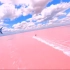 “终于见到梦寐以求的粉色湖啦！”
