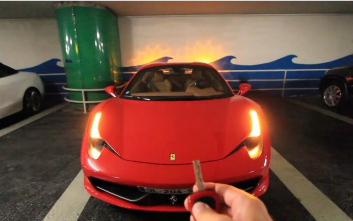ferrari 458 spider 第一视角 声浪