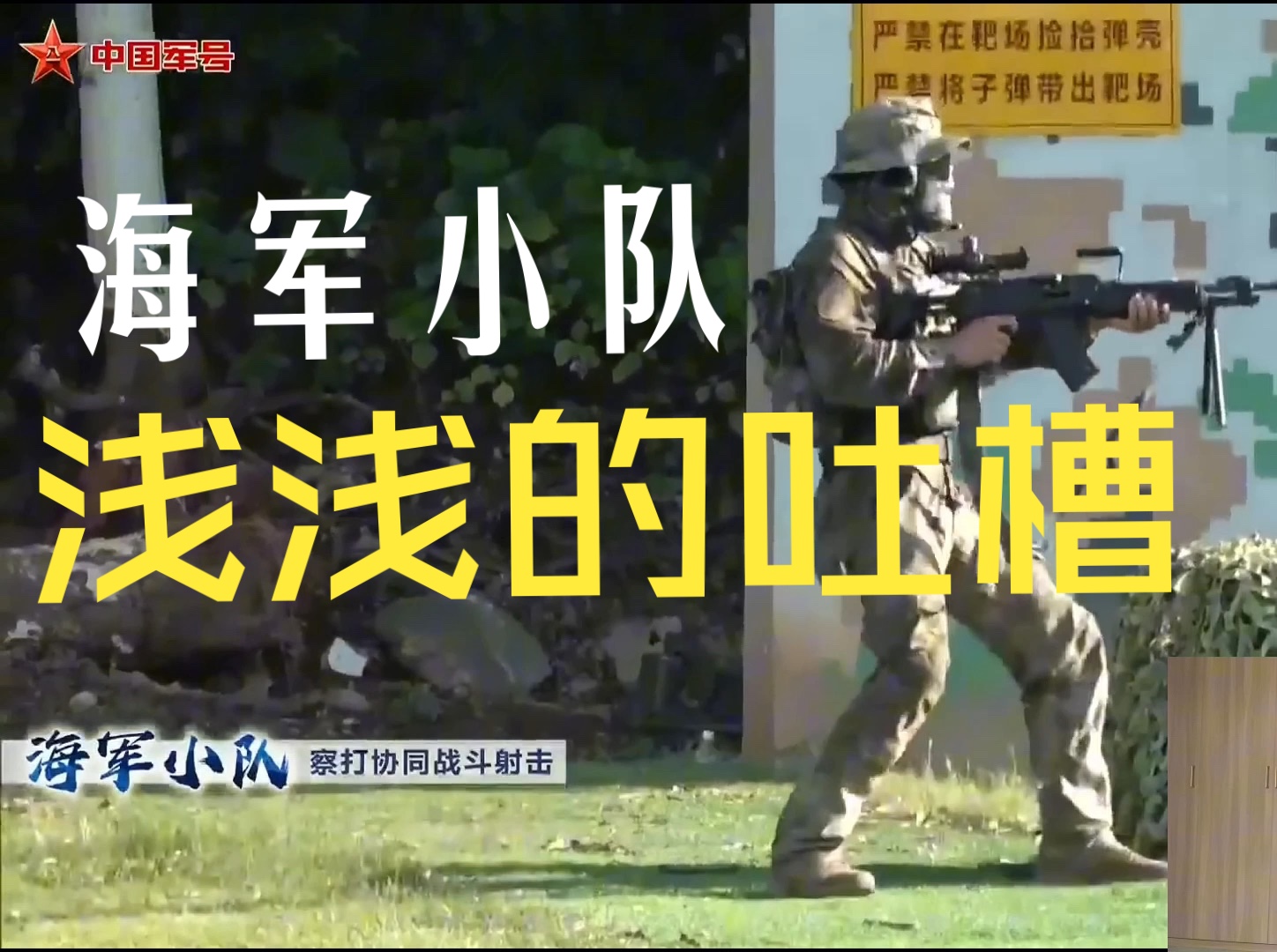 【军事解析】解析海军小队察打协同战术射击