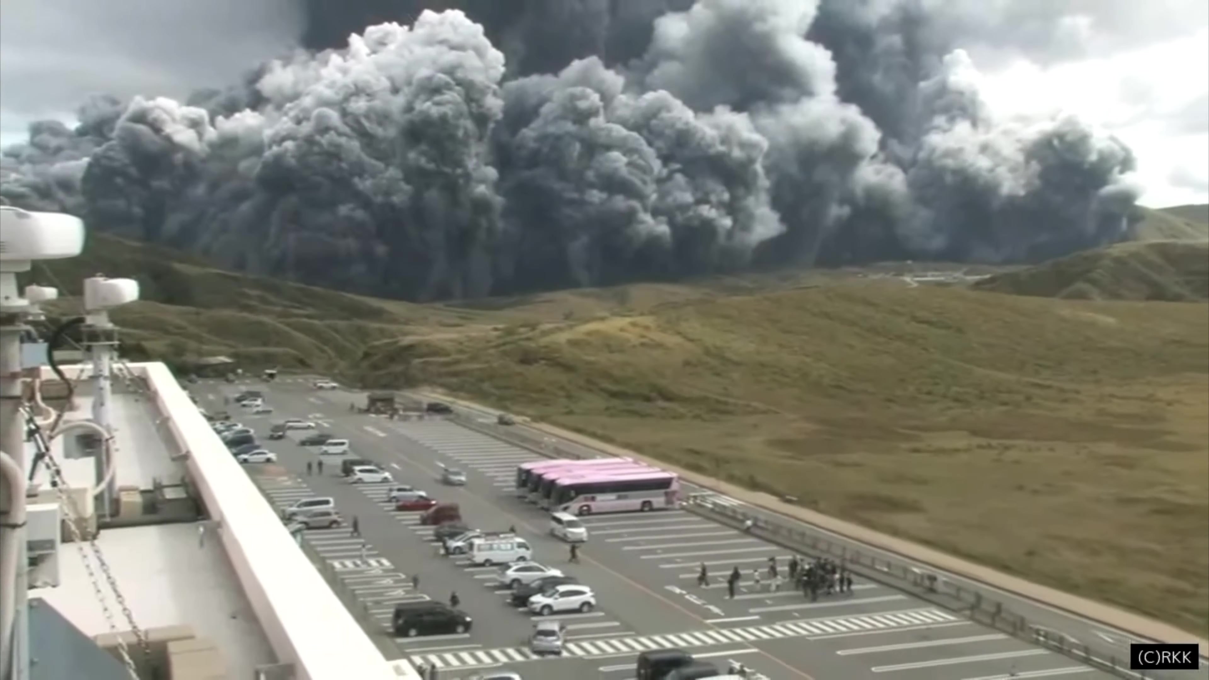 【阿蘇山噴火】阿蘇山噴火の瞬間2021年10月20日