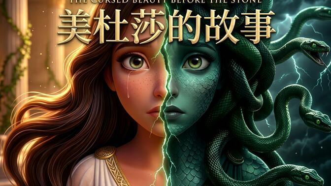 美杜莎的故事 | 古希腊神话 | 英语阅读