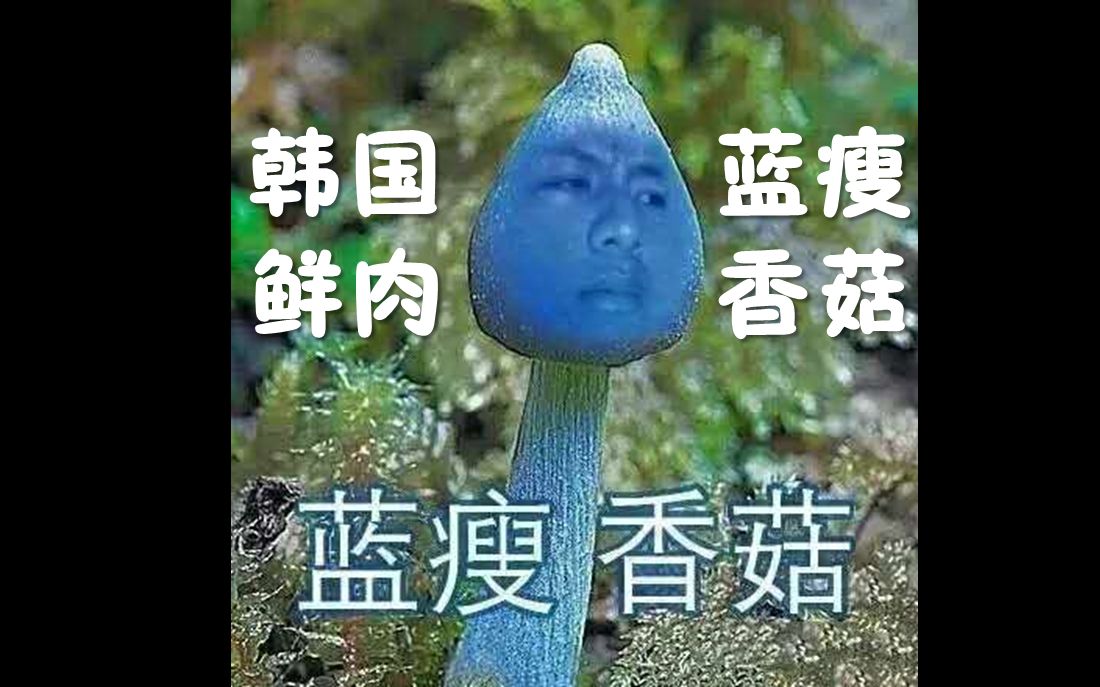 韩国鲜肉也试一个"蓝瘦香菇"
