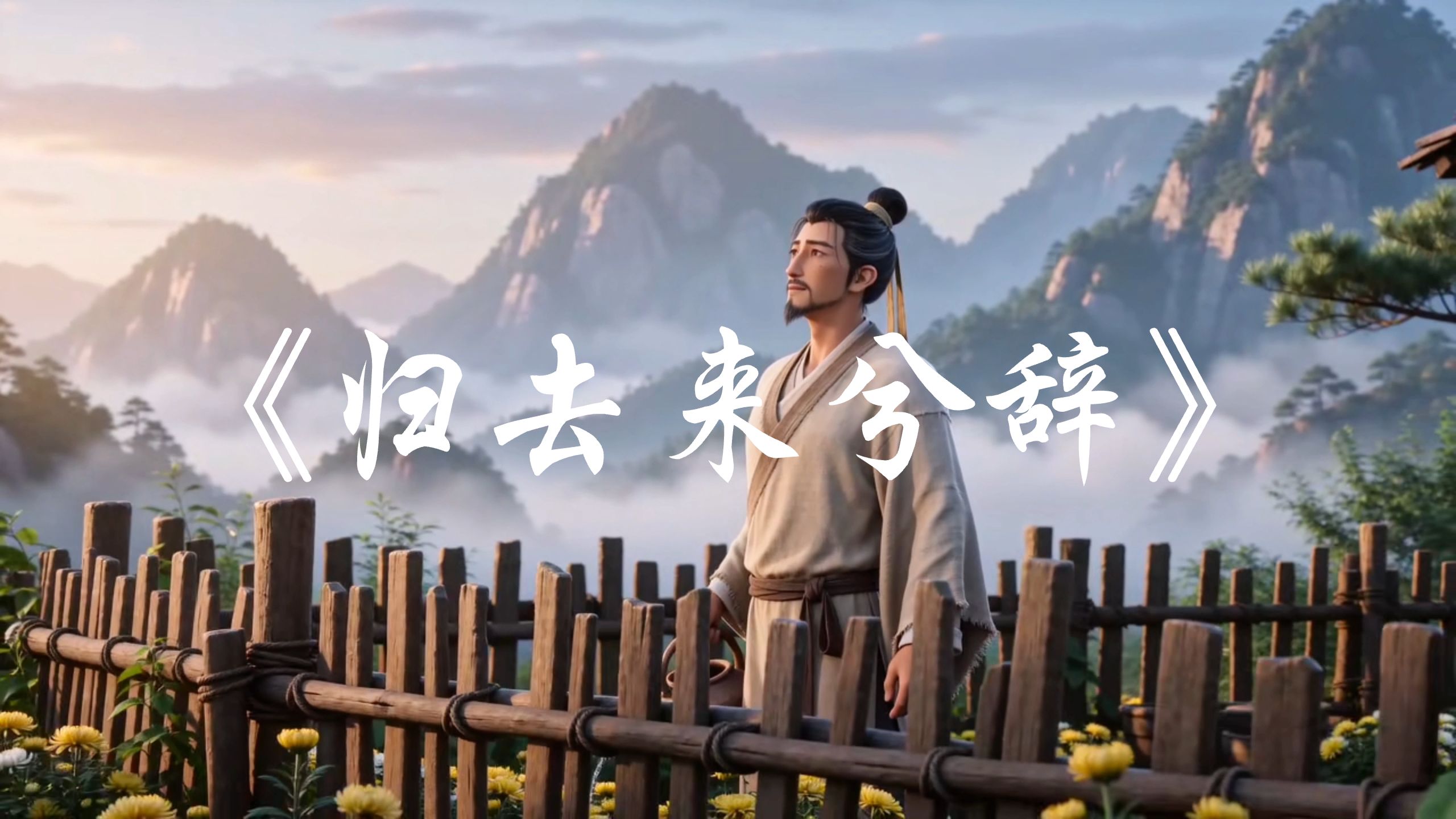《归去来兮辞》“悟已往之不谏，知来者之可追” 岁月须臾，宜顺本心而安，伴至亲相守 内心澄澈，自在从容，方得人间至幸
