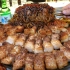韩国街头的五花肉炸酱面是什么样子的？每月销耗1.5吨的肉！