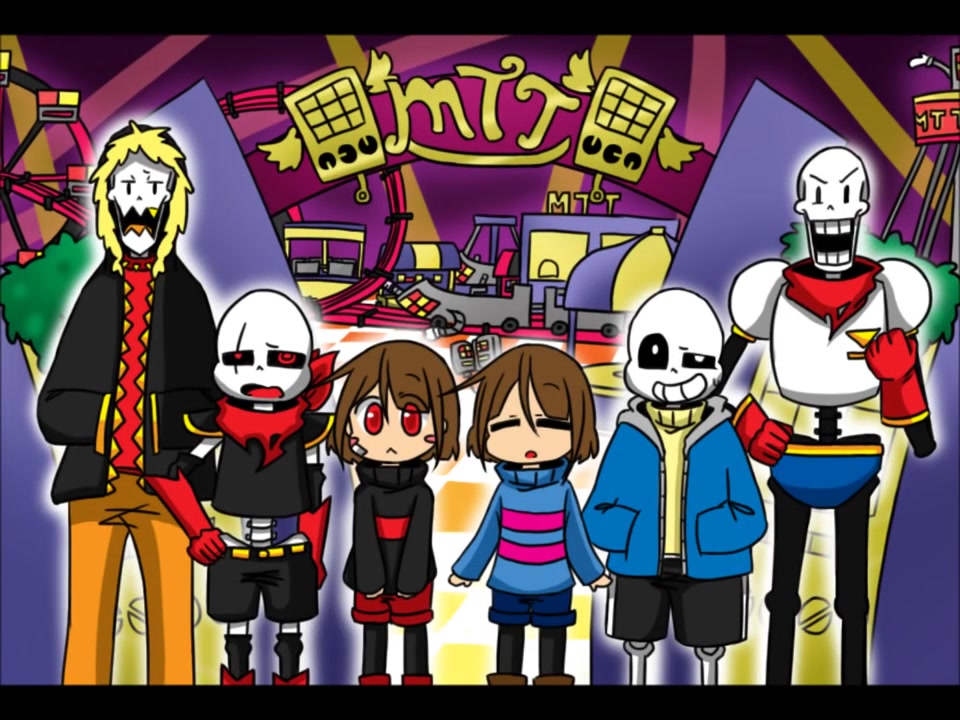 【swapfell x undertale】参观mtt嘉年华 visit mtt carnival