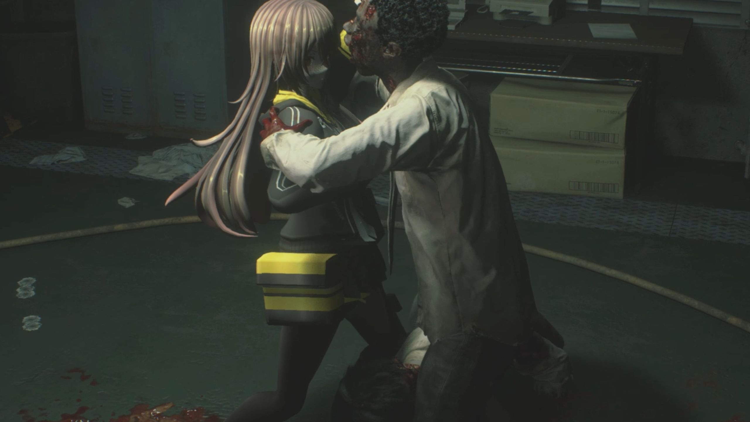 【生化危机2】UMP45力竭被丧尸扑倒
