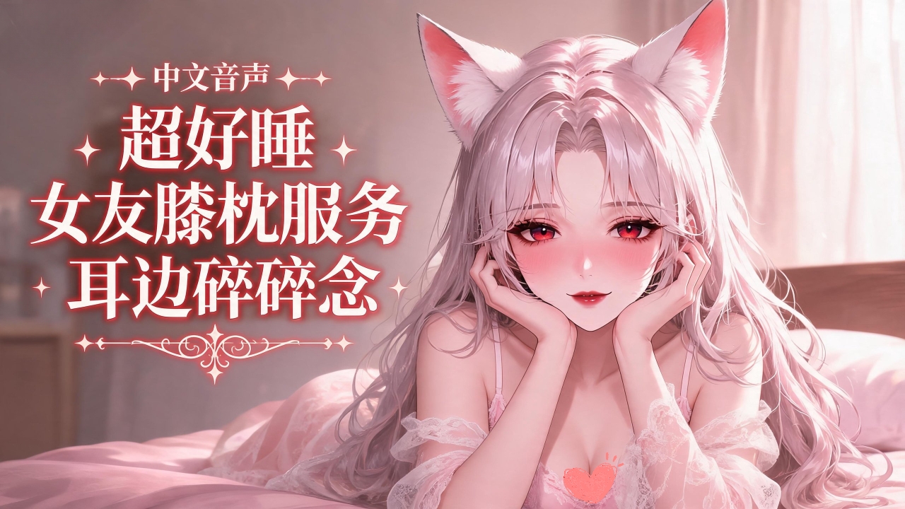 【中文音声/超好睡/3D环绕】女友膝枕服务 超好睡 耳朵酥酥麻麻 快速入睡