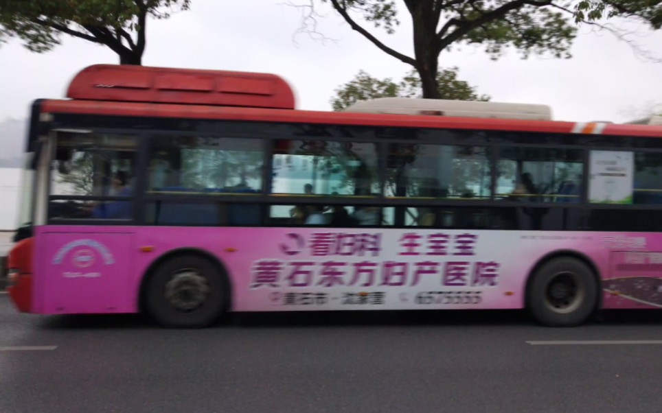 【黄石公交】37路公交车通过