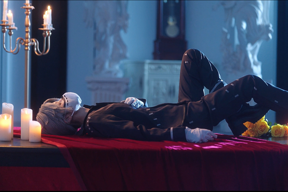 The first time we embraced the coffin.