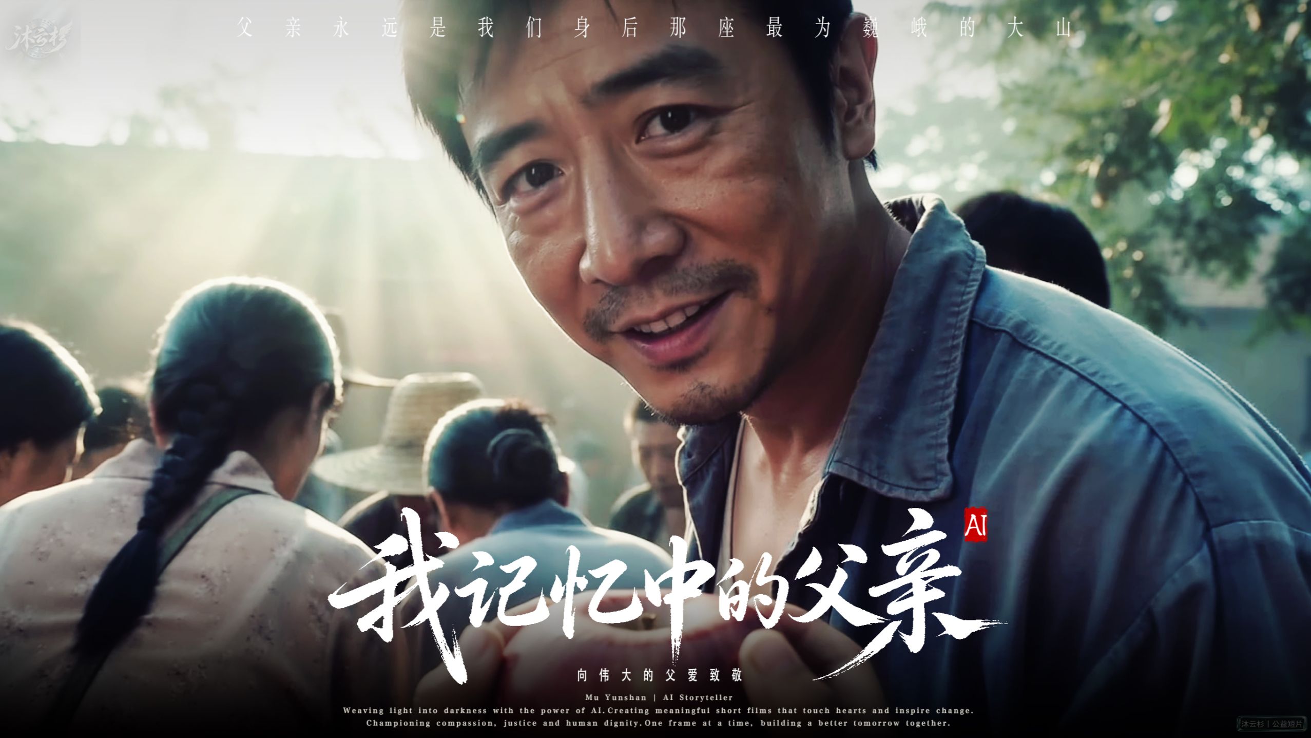 【原创AI短片】《我记忆中的父亲》我用零散的记忆碎片去勾勒父亲的轮廓线