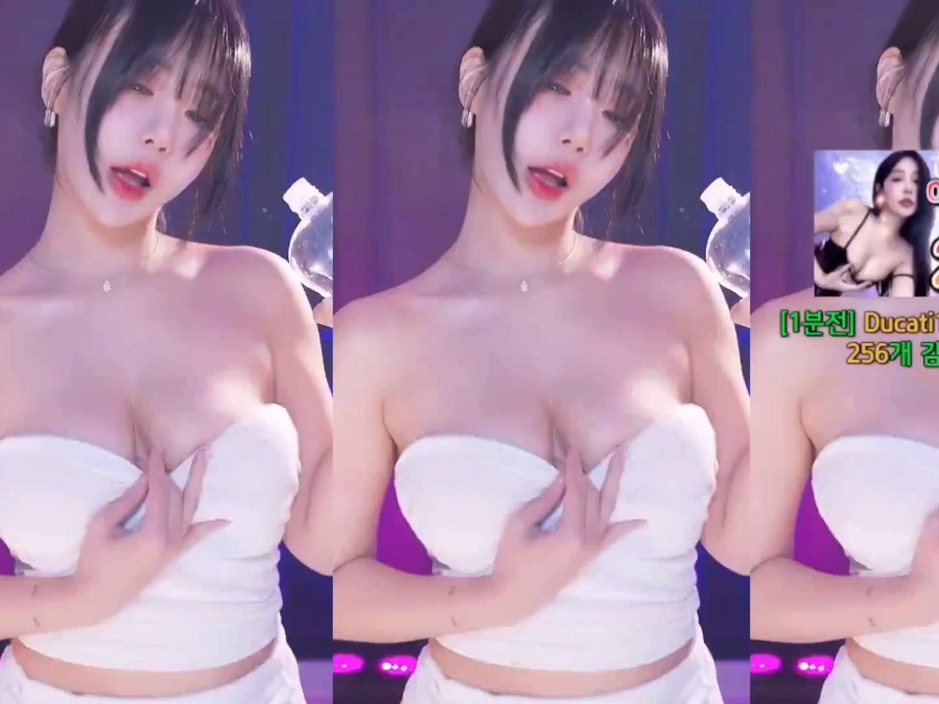 韩国BJ韩璐——纯白抹胸热舞喵(6)