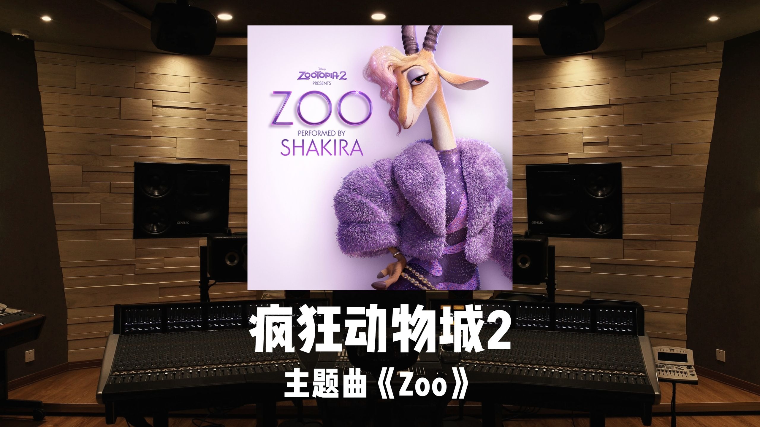 《疯狂动物城2》主题曲「Zoo」夏奇拉Shakira｜百万级录音棚试听