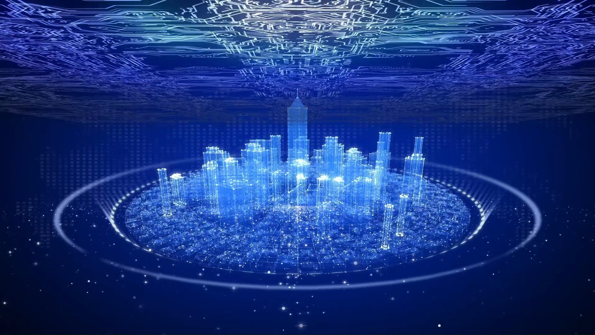 【空镜素材】城市建筑线条MG动画