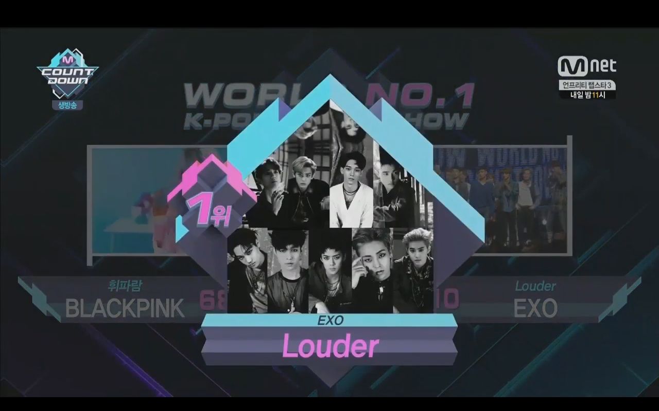 【exo】160901 lotto 一位获奖(m!countdown)