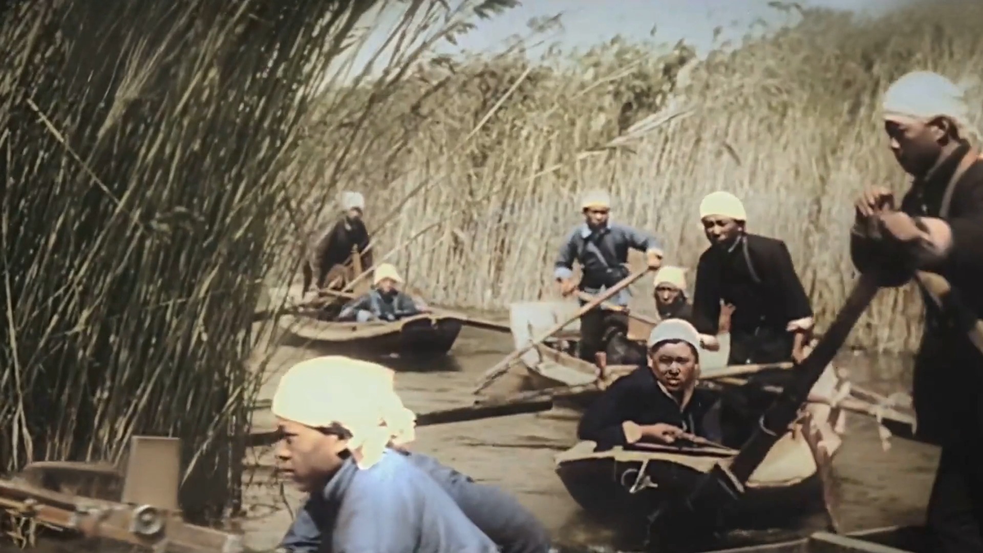 抗日战争视频中国共产党军队训练战斗历史素材彩色4K还原（无水印无字幕）