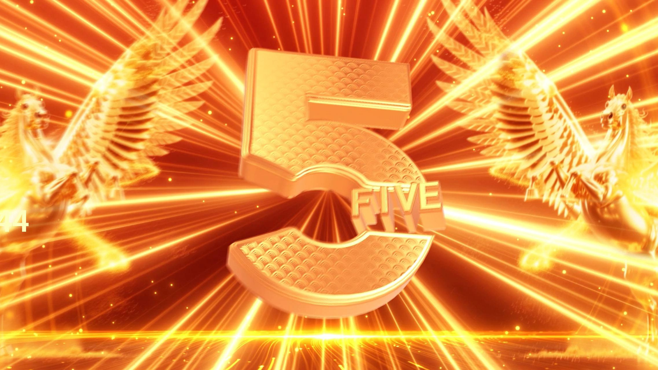 模板644-宽屏红色马年倒计时活动开场启动