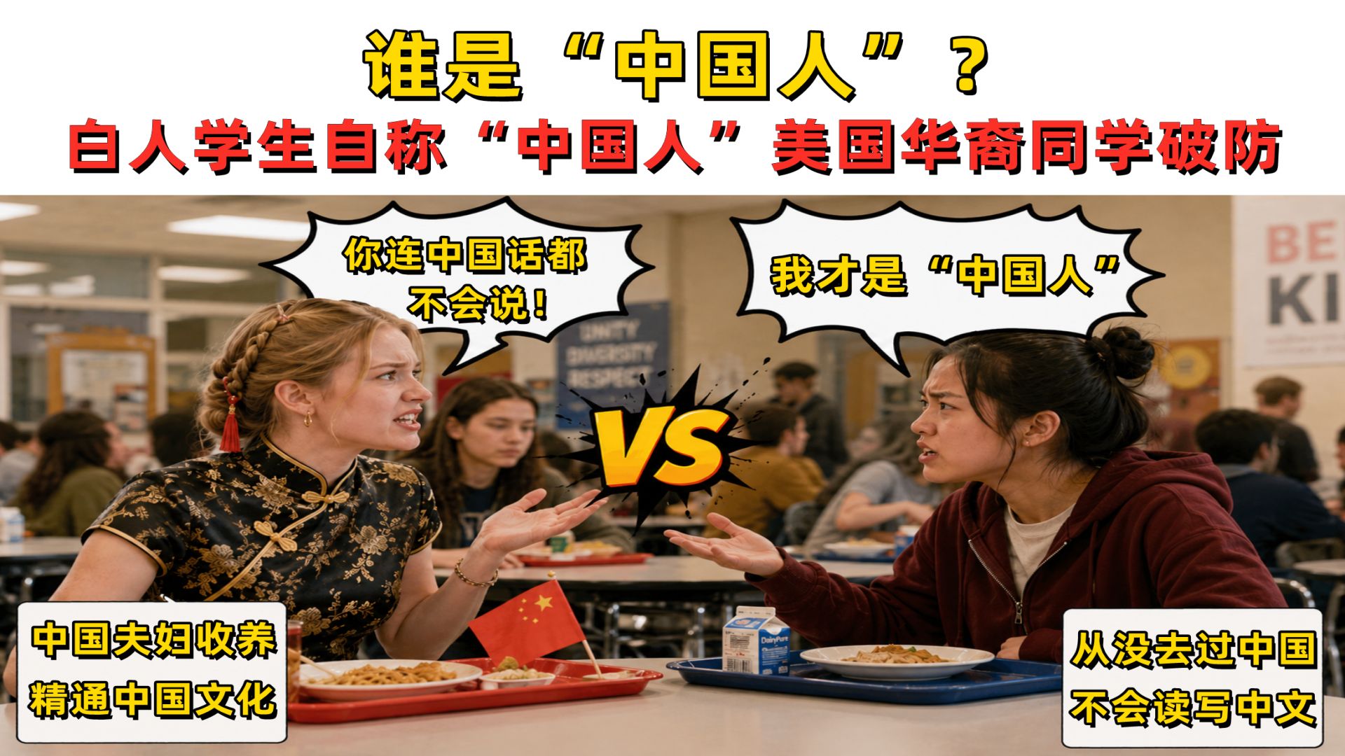 白人女学生课堂自称中国人，华裔同学发帖控诉，结果被狂喷！那问题来了，谁才是“中国人”？