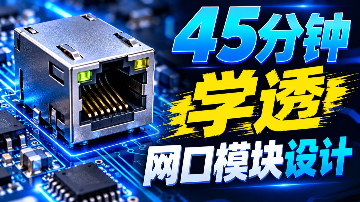 45分钟，学透 网口 模块设计！含12个布局布线技巧！