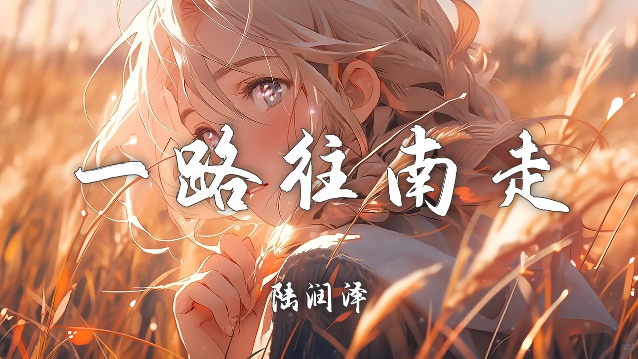 【Hi-Res无损】卢润泽《一路往南走》歌词纯享版「种完了麦子我就往南走 这个世界没人替我自由」【歌词/Lyrics】