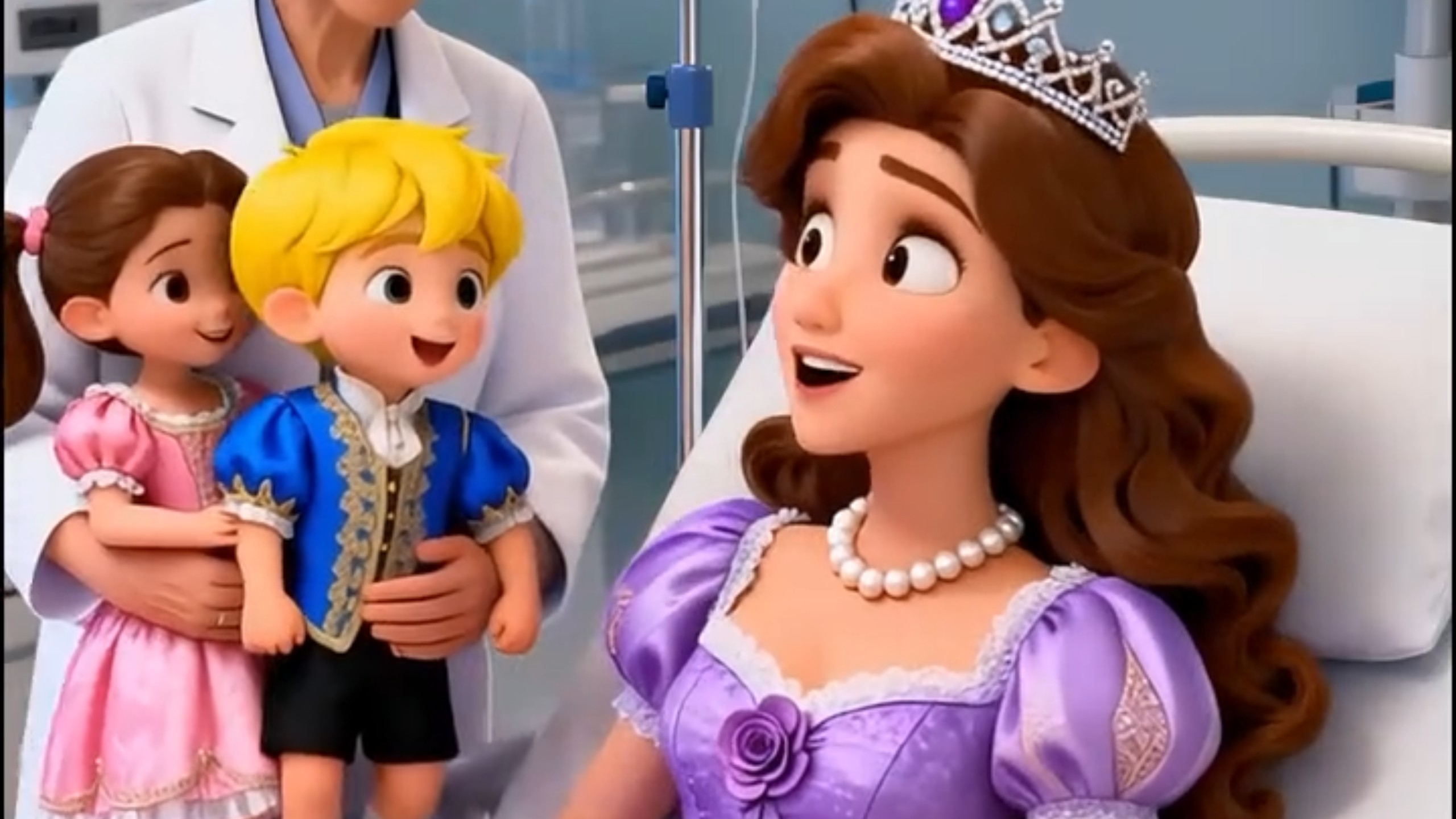 公主生了一对龙凤胎