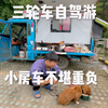 骑电动三轮车自驾游 给脏小狗洗个澡 翻越二郎山 小房车坏了