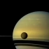 土卫六（泰坦星），这是15亿公里外的土卫六画面，此前惠更斯号所摄，后期合成