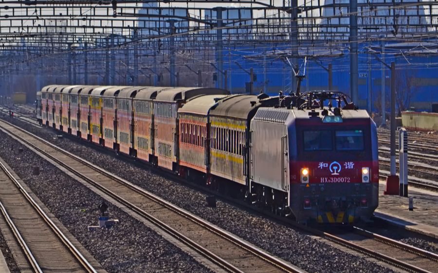 【0531·pov-0046】【中国铁路】k7714次旅客列车(双层25b车底) 定州