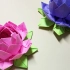 逼真漂亮的折纸莲花，一分钟就学会，小朋友都能独立完成