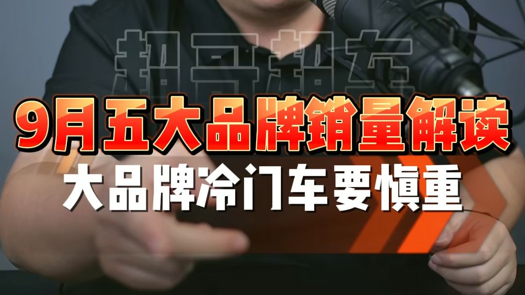 31分钟给你讲透国产五大品牌销量！