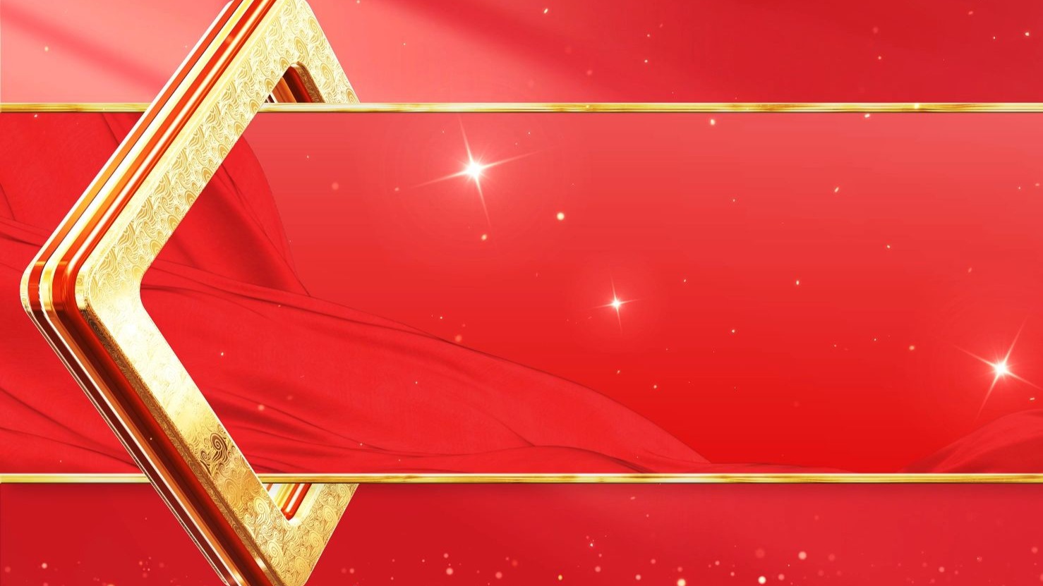 中国红 大气中国风开场片头背景素材，震撼片头素材。