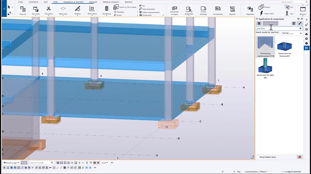 E-learning课程33使用组件创建钢筋