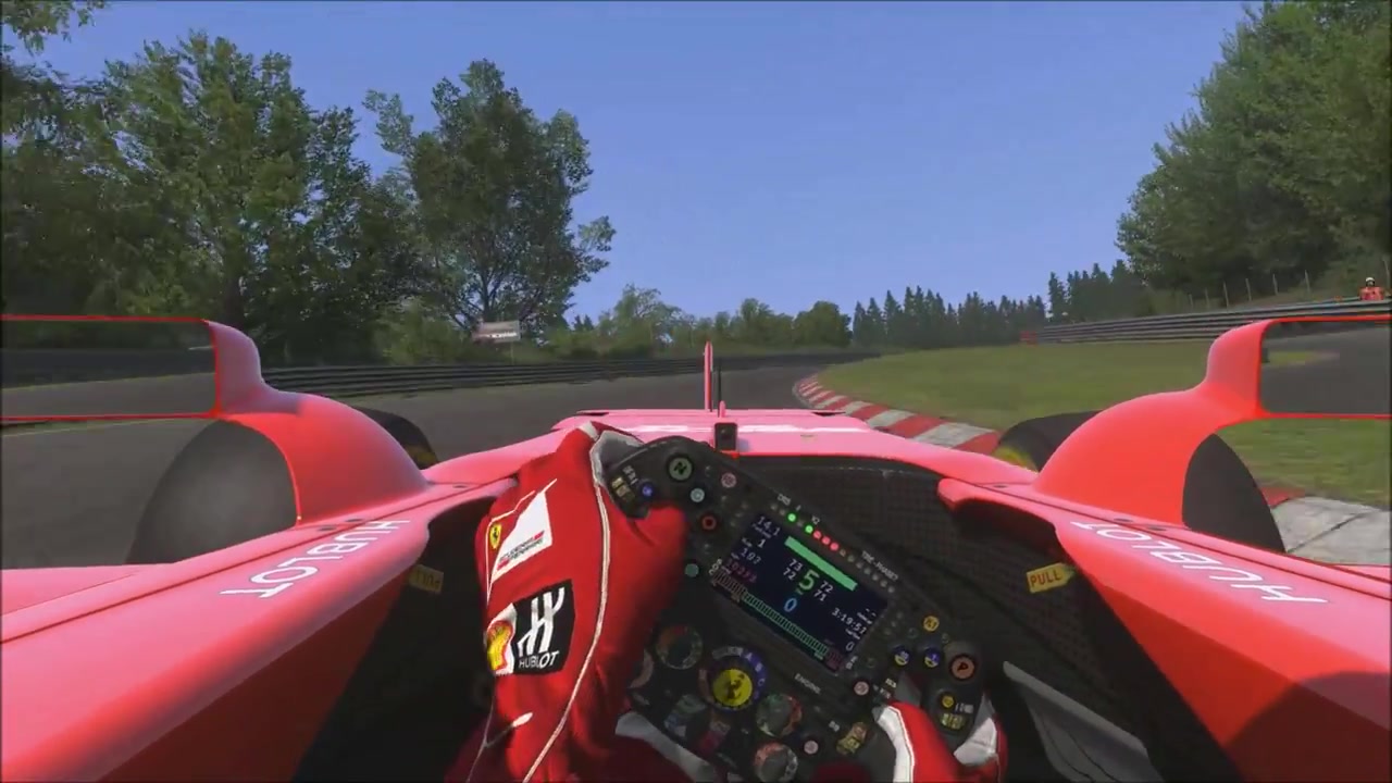 【assetto corsa】法拉利 2017年 f1赛车 sf-70h 纽北&tg&tgt赛道单圈