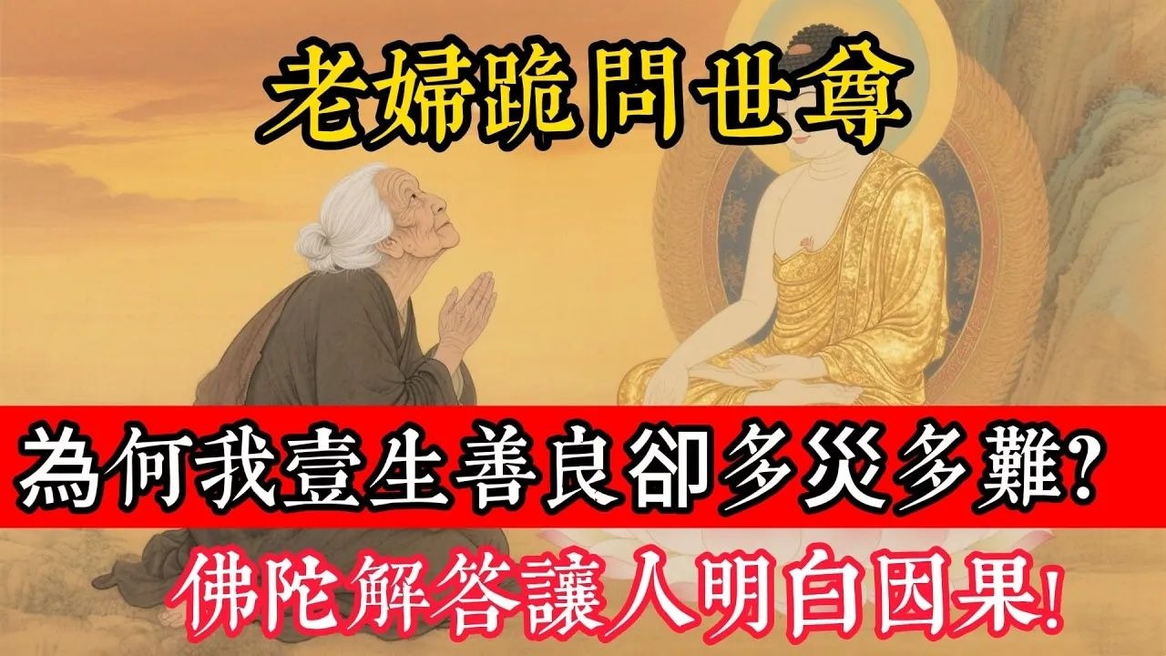 老婦跪問世尊：為何我壹生善良卻多災多難？佛陀解答讓人明白因果!#立地成佛#佛陀#佛學#佛教#禪修#佛法智慧#佛教故事#佛教文化