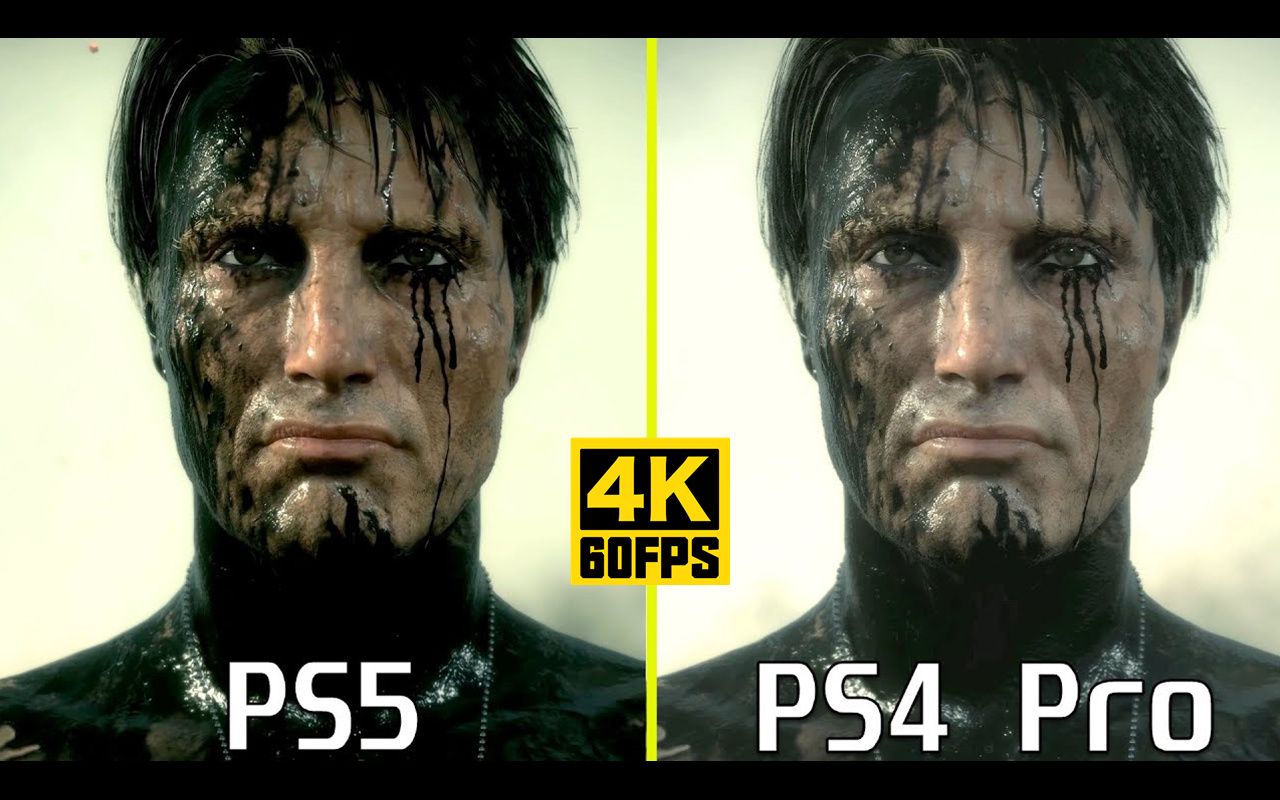 【4K60帧】死亡搁浅 | PS5导剪版 vs PS4 Pro原版 | 早期画质对比