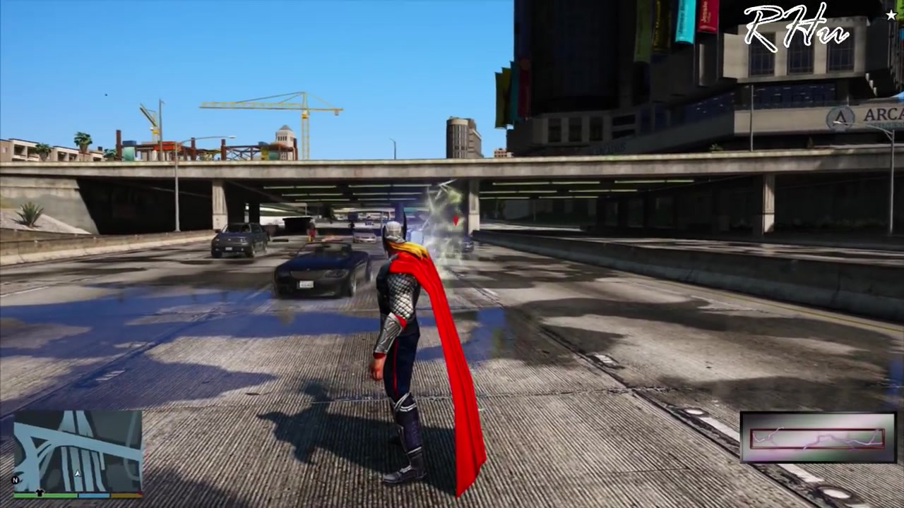 当你用gta5的方式打开复仇者联盟中的雷神