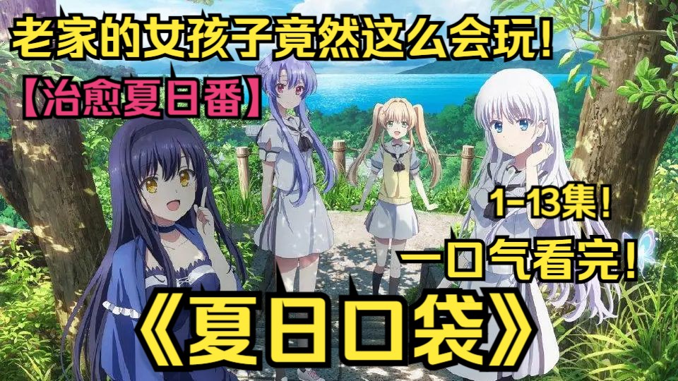 2025最治愈夏日番！男主暑假回到老家，发现这里的妹子竟然一个比一个会玩！夏天就该看这种画风！一口气看完《夏日口袋》1-13集！
