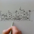 【手绘】如何画房子、建筑物或街景-简单教程