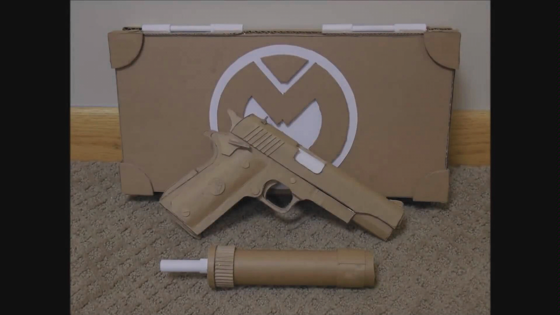 纸板枪系列 原标题:how to make my cardboard m1911a1