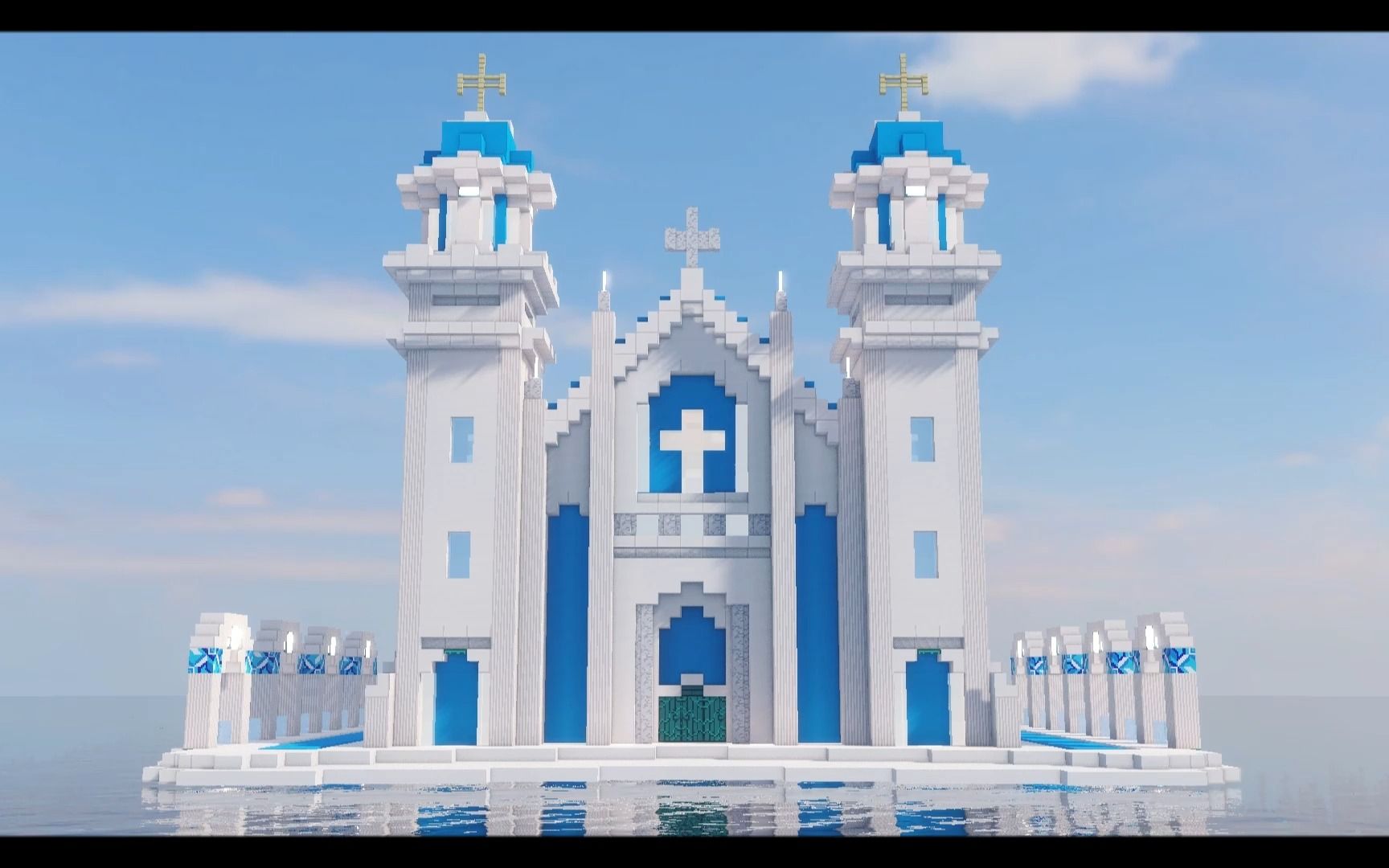 【Minecraft建筑展示】奇幻风小教堂（简介附存档）